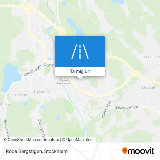 Röda Bergstigen karta