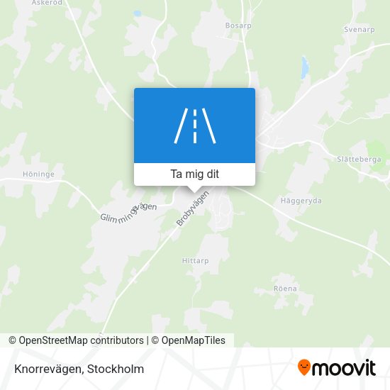 Knorrevägen karta