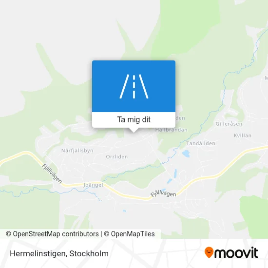 Hermelinstigen karta