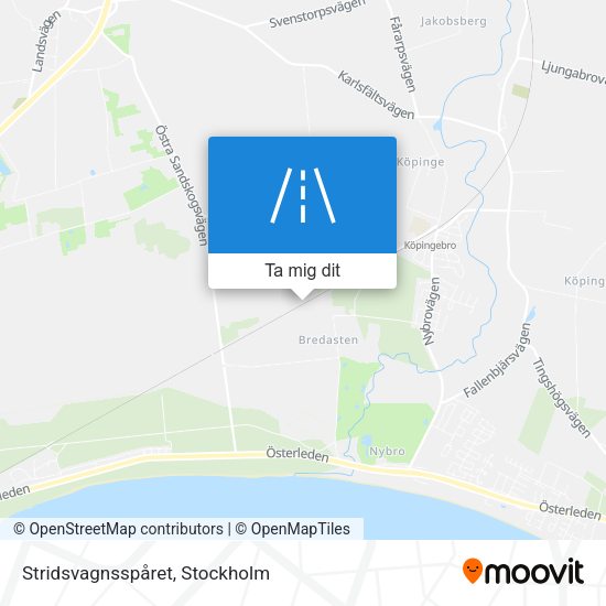 Stridsvagnsspåret karta