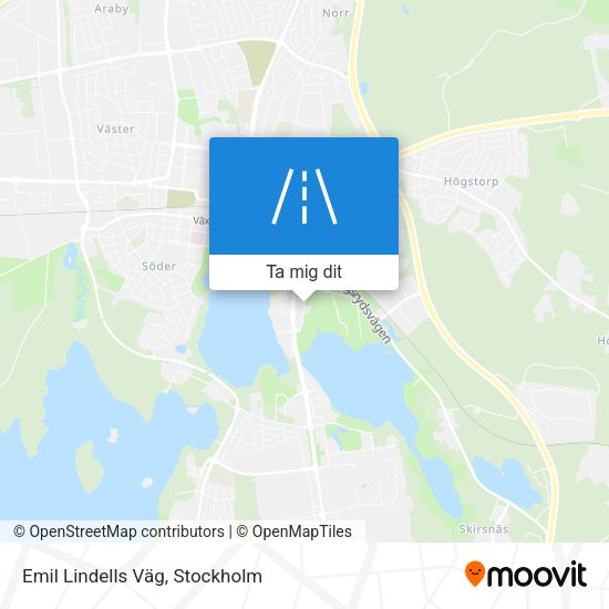 Emil Lindells Väg karta