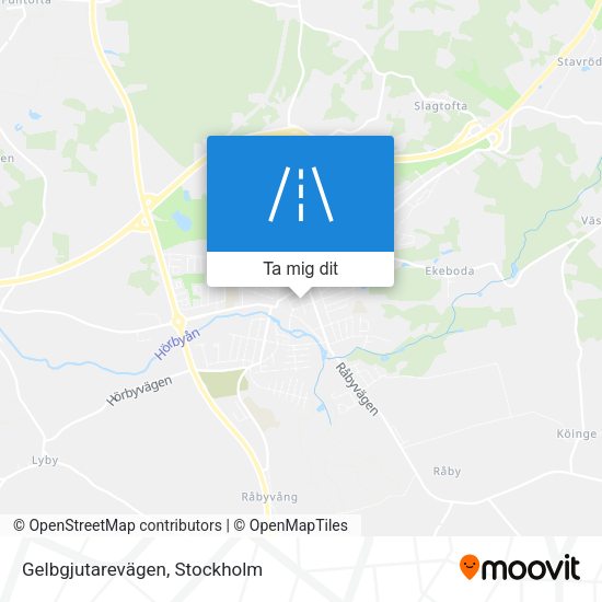 Gelbgjutarevägen karta
