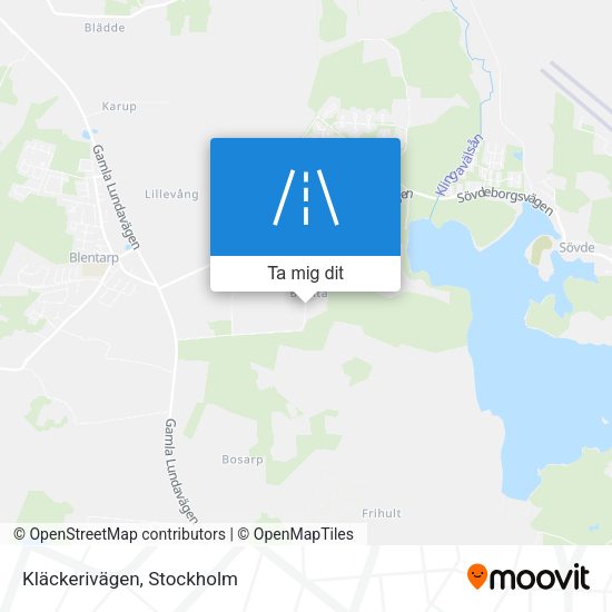 Kläckerivägen karta