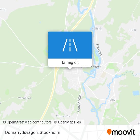 Domarrydsvägen karta