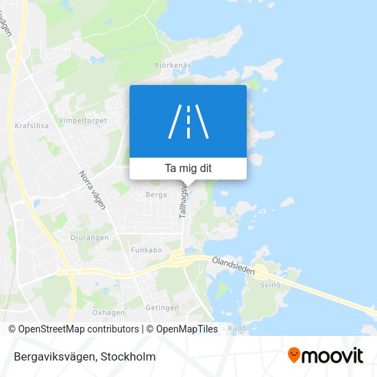 Bergaviksvägen karta