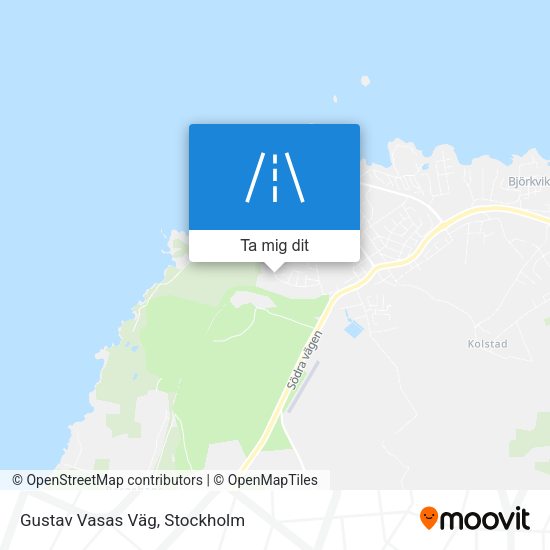 Gustav Vasas Väg karta