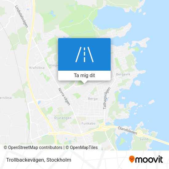 Trollbackevägen karta