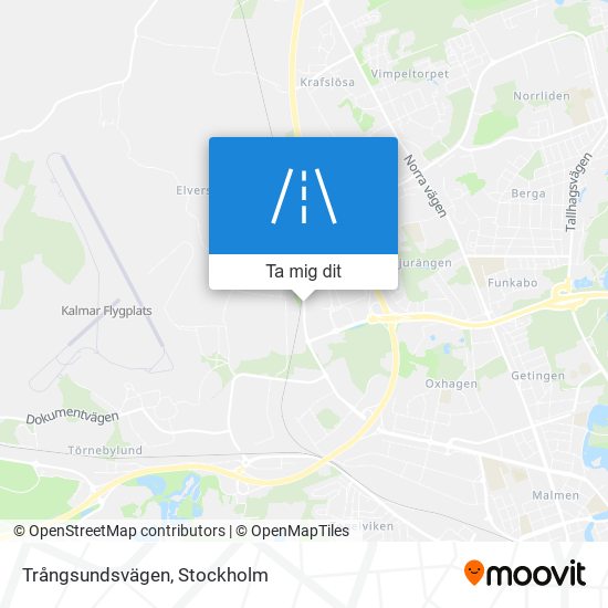 Trångsundsvägen karta