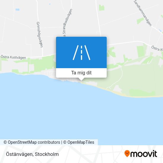 Östänvägen karta