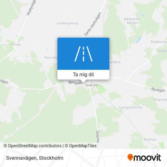 Svennavägen karta