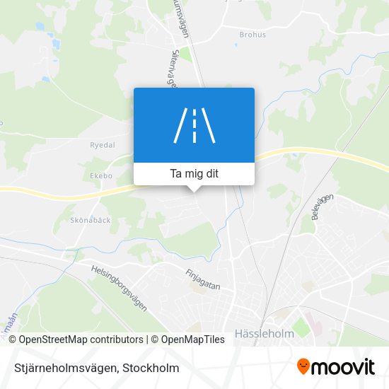 Stjärneholmsvägen karta