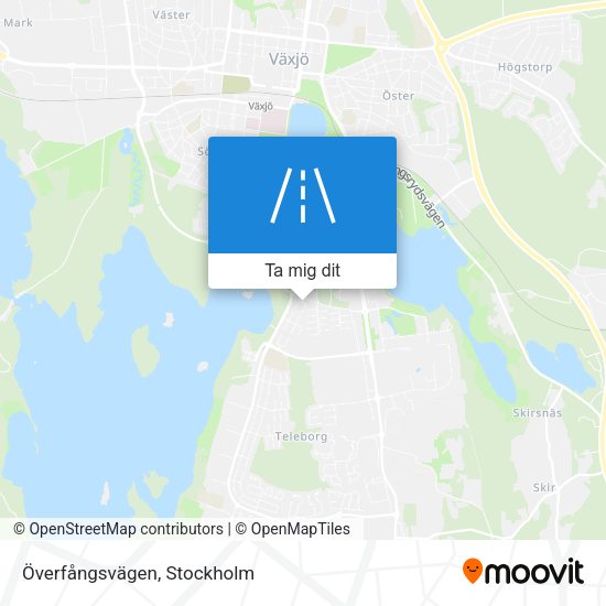 Överfångsvägen karta