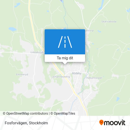 Fosforvägen karta