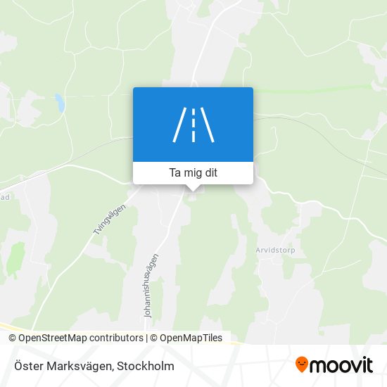 Öster Marksvägen karta