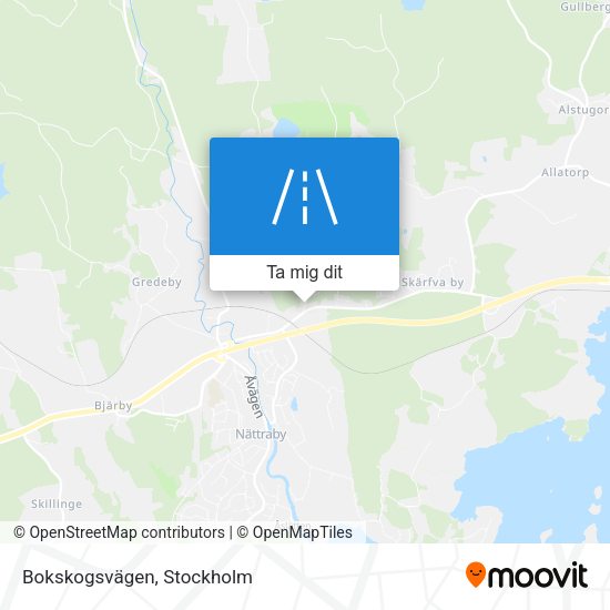 Bokskogsvägen karta