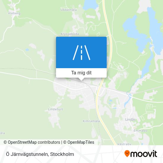 Ö Järnvägstunneln karta
