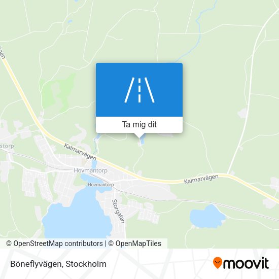 Böneflyvägen karta