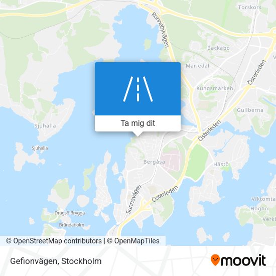 Gefionvägen karta