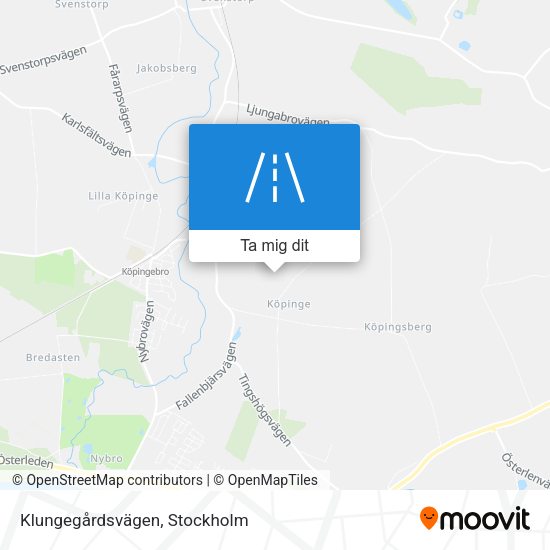 Klungegårdsvägen karta