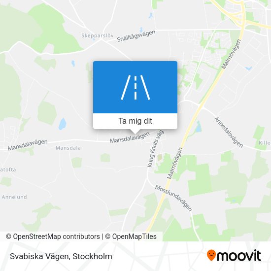 Svabiska Vägen karta