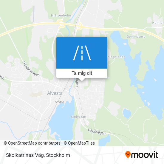 Skolkatrinas Väg karta