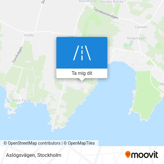 Aslögsvägen karta