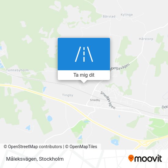 Måleksvägen karta