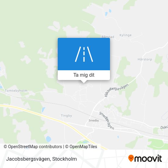 Jacobsbergsvägen karta
