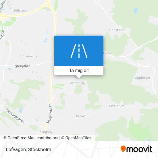Löfvägen karta