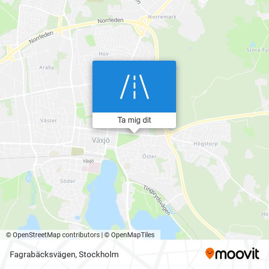 Fagrabäcksvägen karta