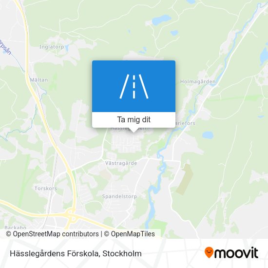 Hässlegårdens Förskola karta