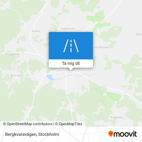 Bergkvaravägen karta