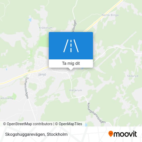 Skogshuggarevägen karta
