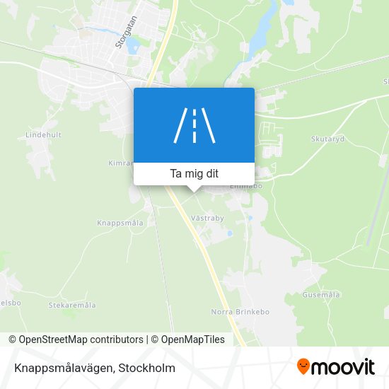 Knappsmålavägen karta