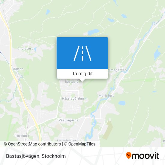 Bastasjövägen karta