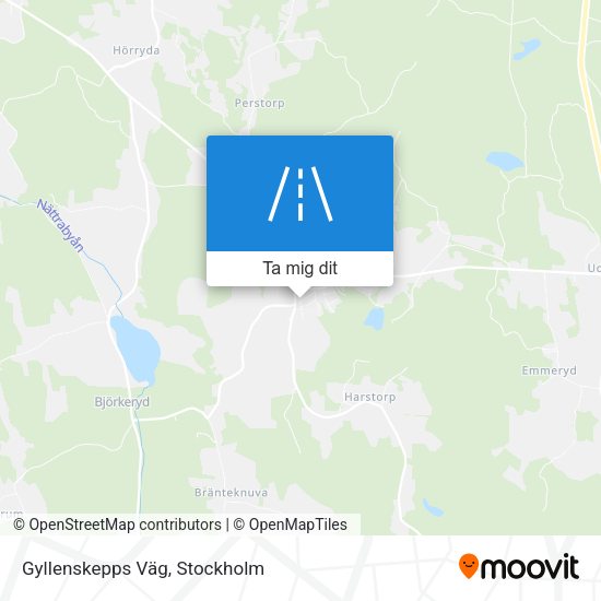 Gyllenskepps Väg karta