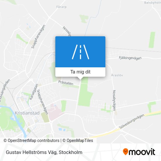 Gustav Hellströms Väg karta