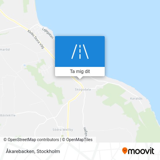 Åkarebacken karta