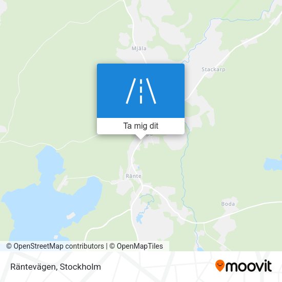 Räntevägen karta