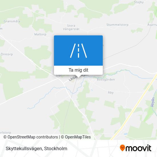 Skyttekullsvägen karta