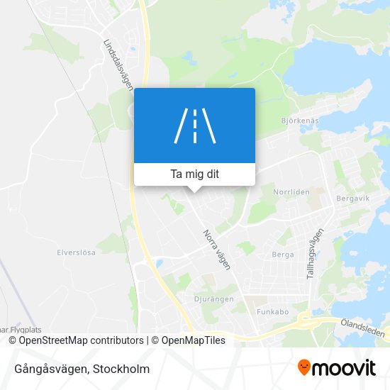 Gångåsvägen karta