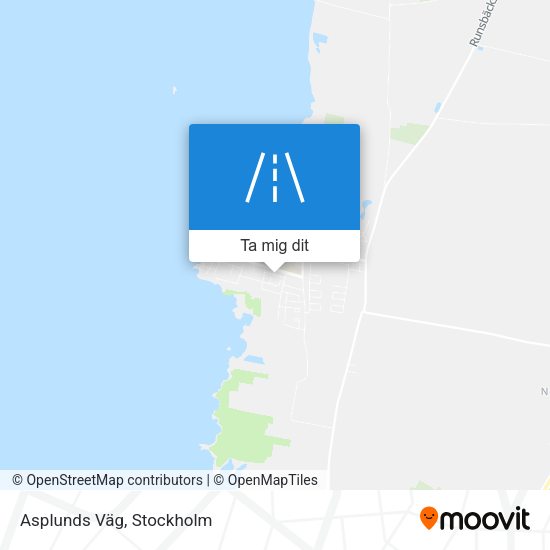Asplunds Väg karta