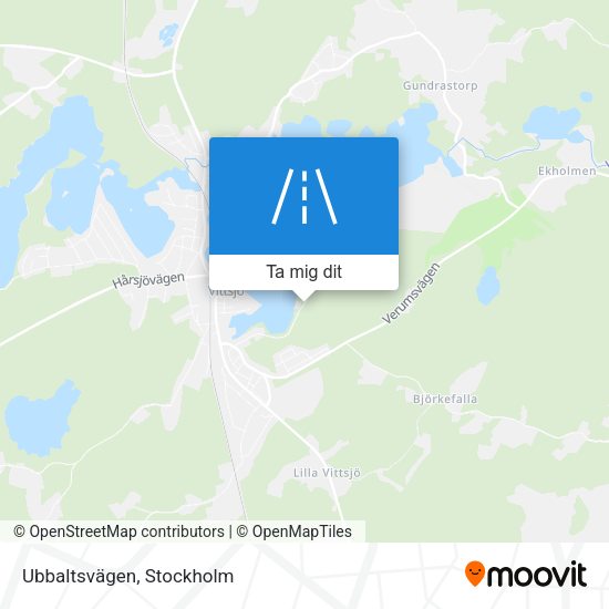 Ubbaltsvägen karta
