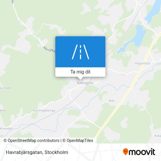 Havrabjärsgatan karta