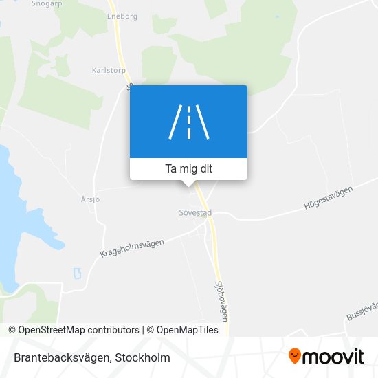 Brantebacksvägen karta