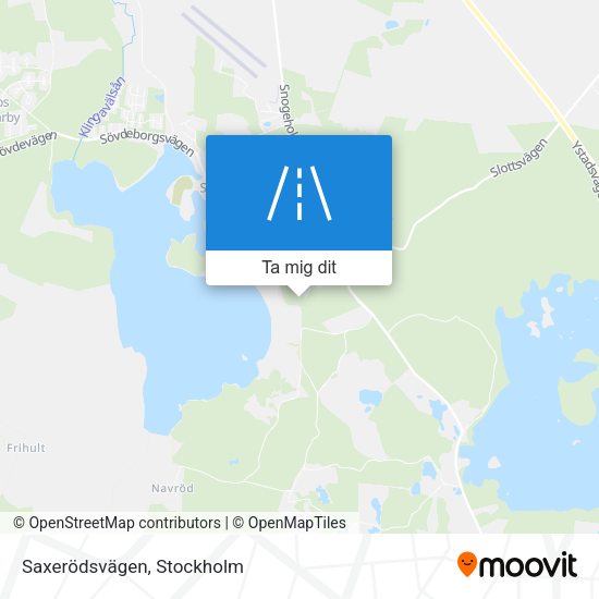 Saxerödsvägen karta