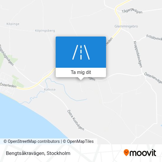 Bengtsåkravägen karta