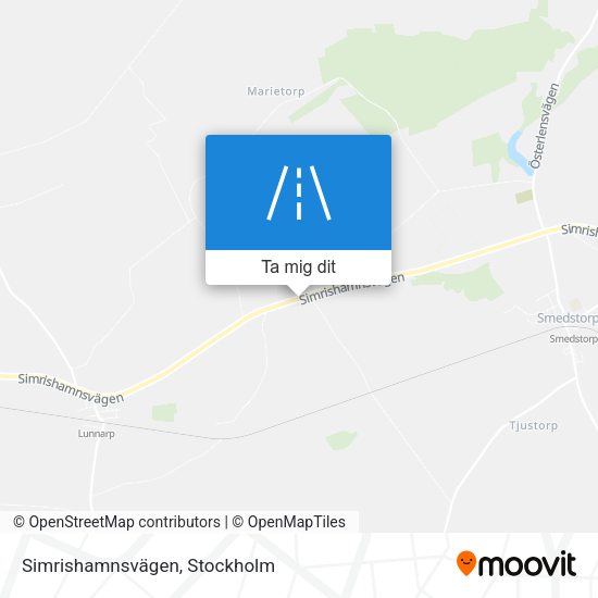 Simrishamnsvägen karta