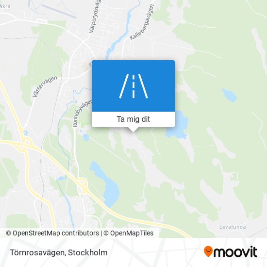 Törnrosavägen karta