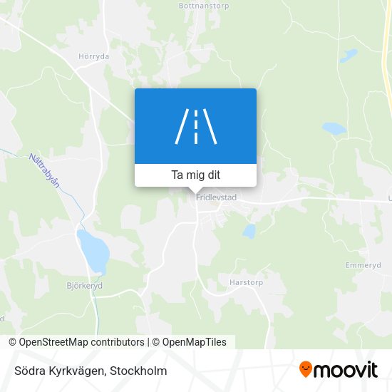 Södra Kyrkvägen karta